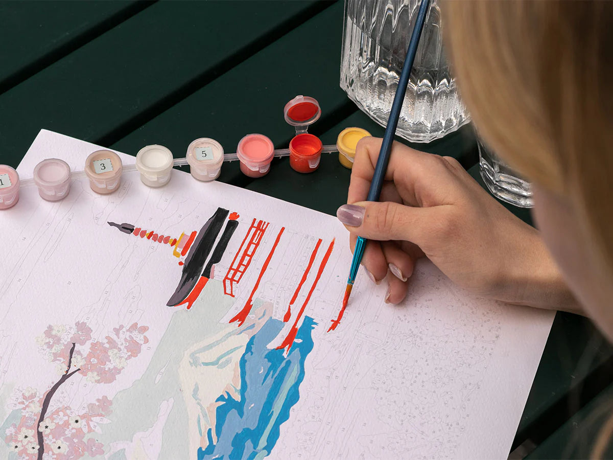 Coffret peinture au numéro - Mont Fuji