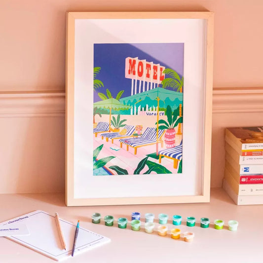 Coffret peinture au numéro - The Motel Pool - Margothe
