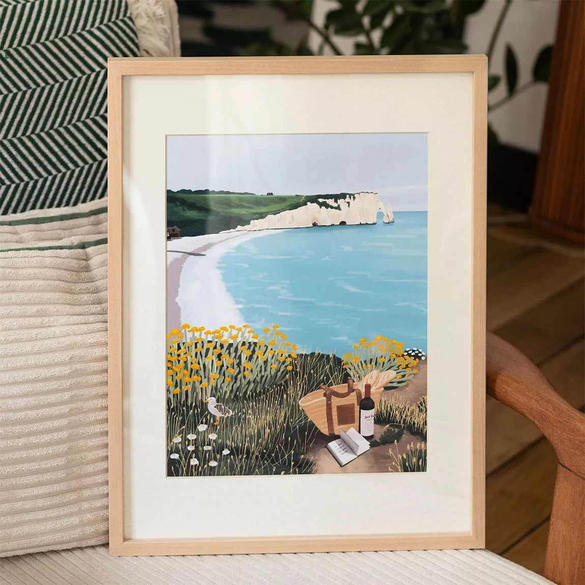 Coffret de peinture au numéro - Picnic à Étretat - Margothe