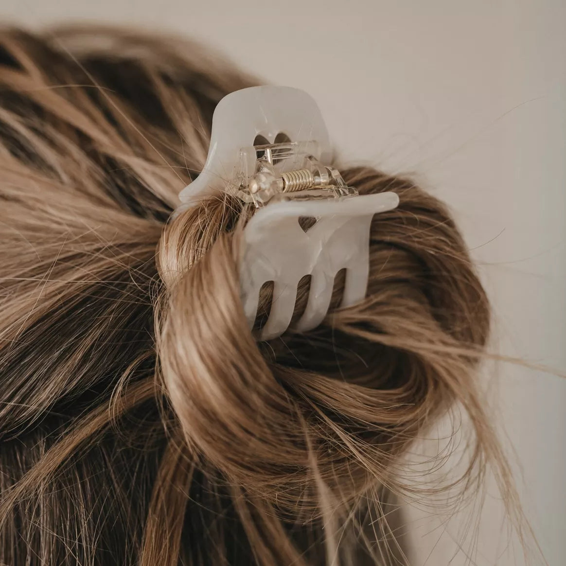 Petite barrette cœur perle