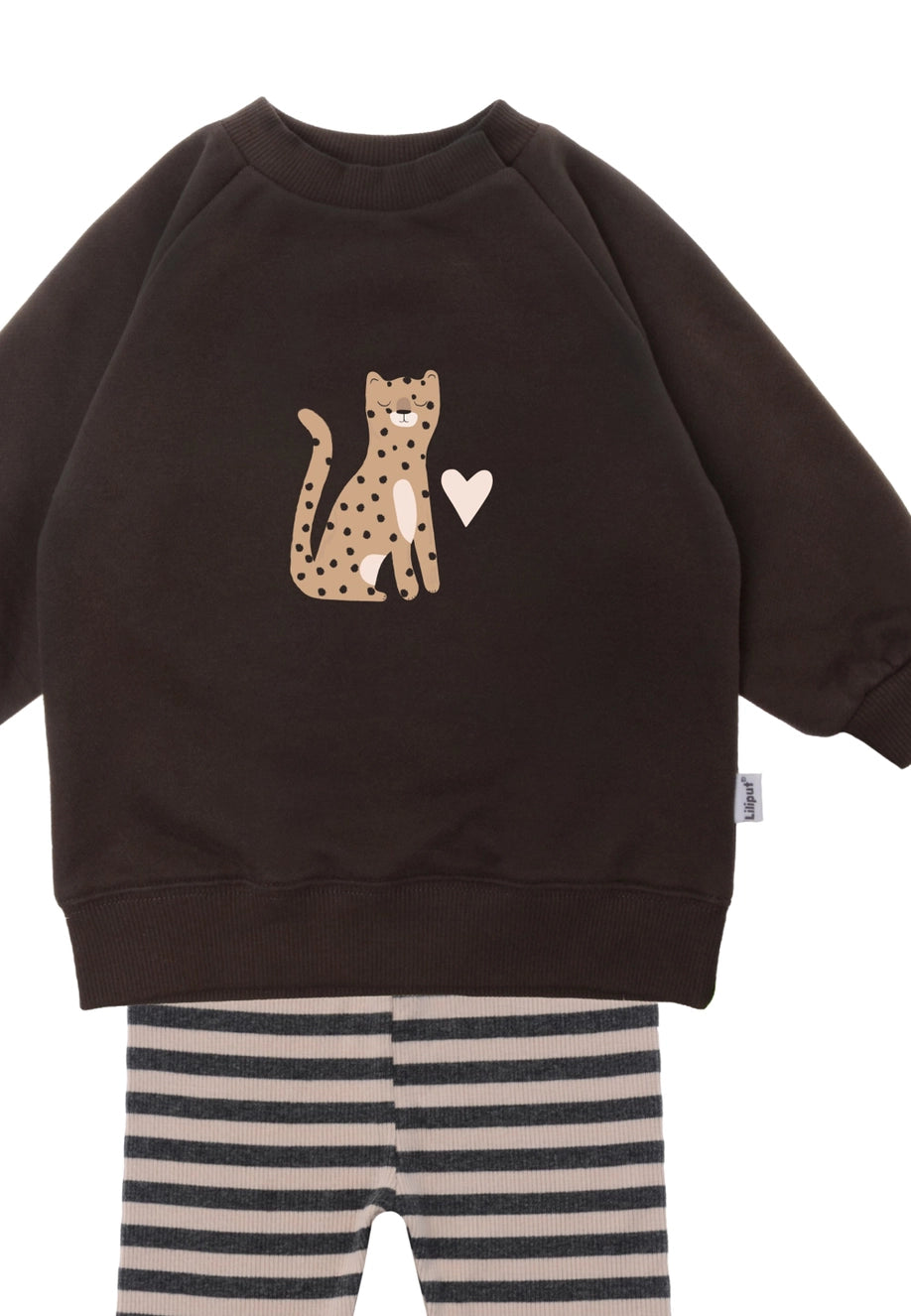Ensemble 2 pièces avec sweat-shirt et leggings "Léopard"