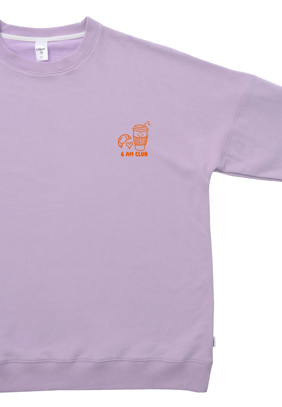 Sweat Coffee before chaos lilas (adulte)