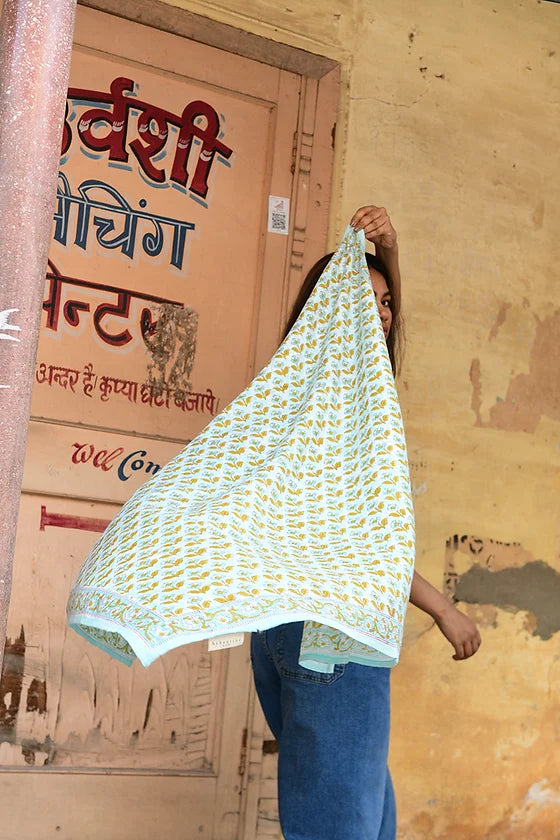 Foulard Cesar Bay bleu Byzantine - Margothe