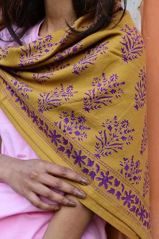 Foulard Galatie caramel Byzantine - Margothe