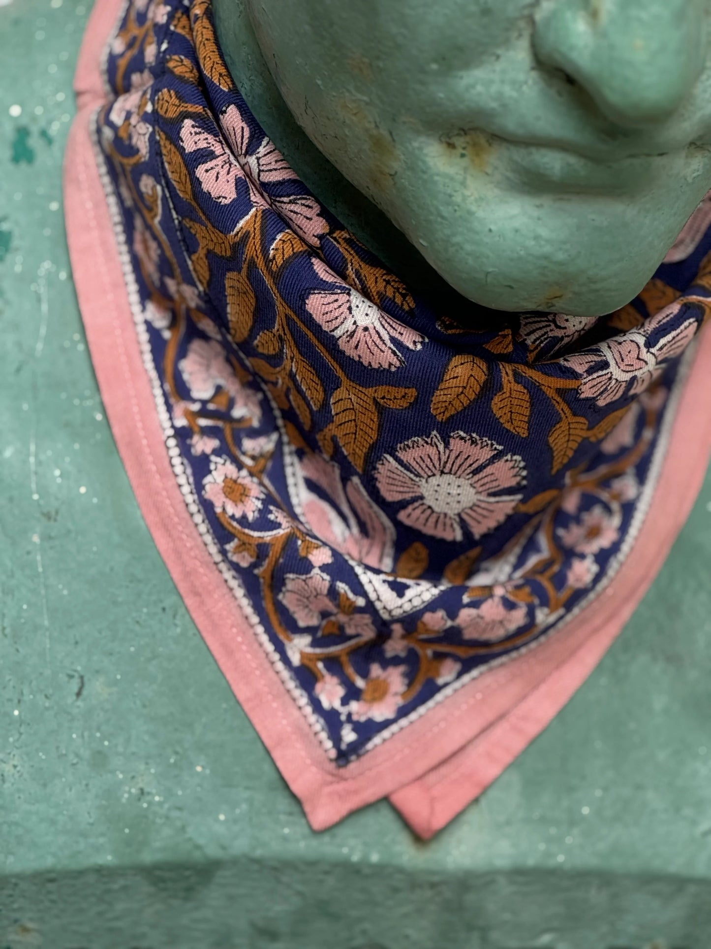 Petit foulard N°115 Cobalt - Byzantine - Margothe