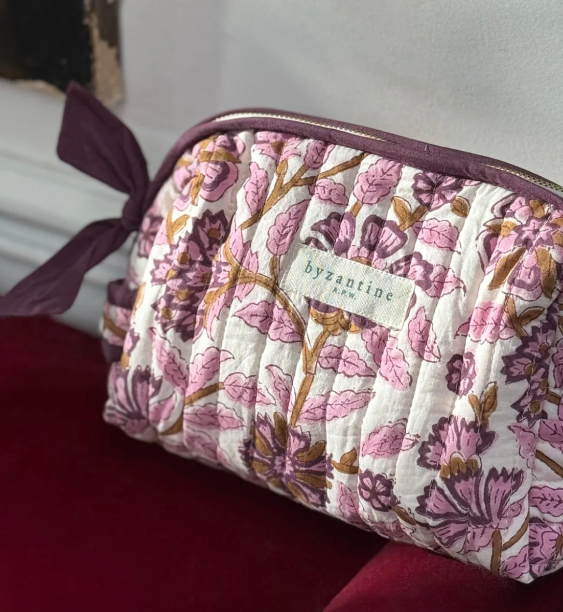 Petite trousse Carthage prune - Byzantine - Margothe
