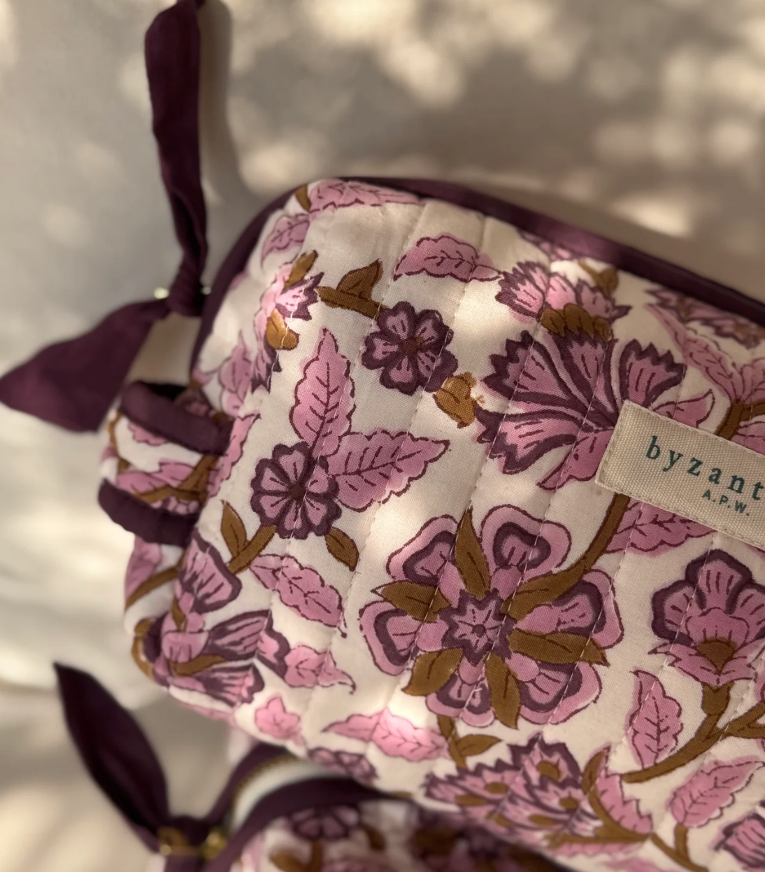 Petite trousse Carthage prune - Byzantine - Margothe