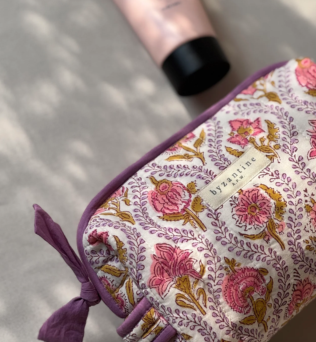 Petite trousse Ephèse rose - Byzantine - Margothe