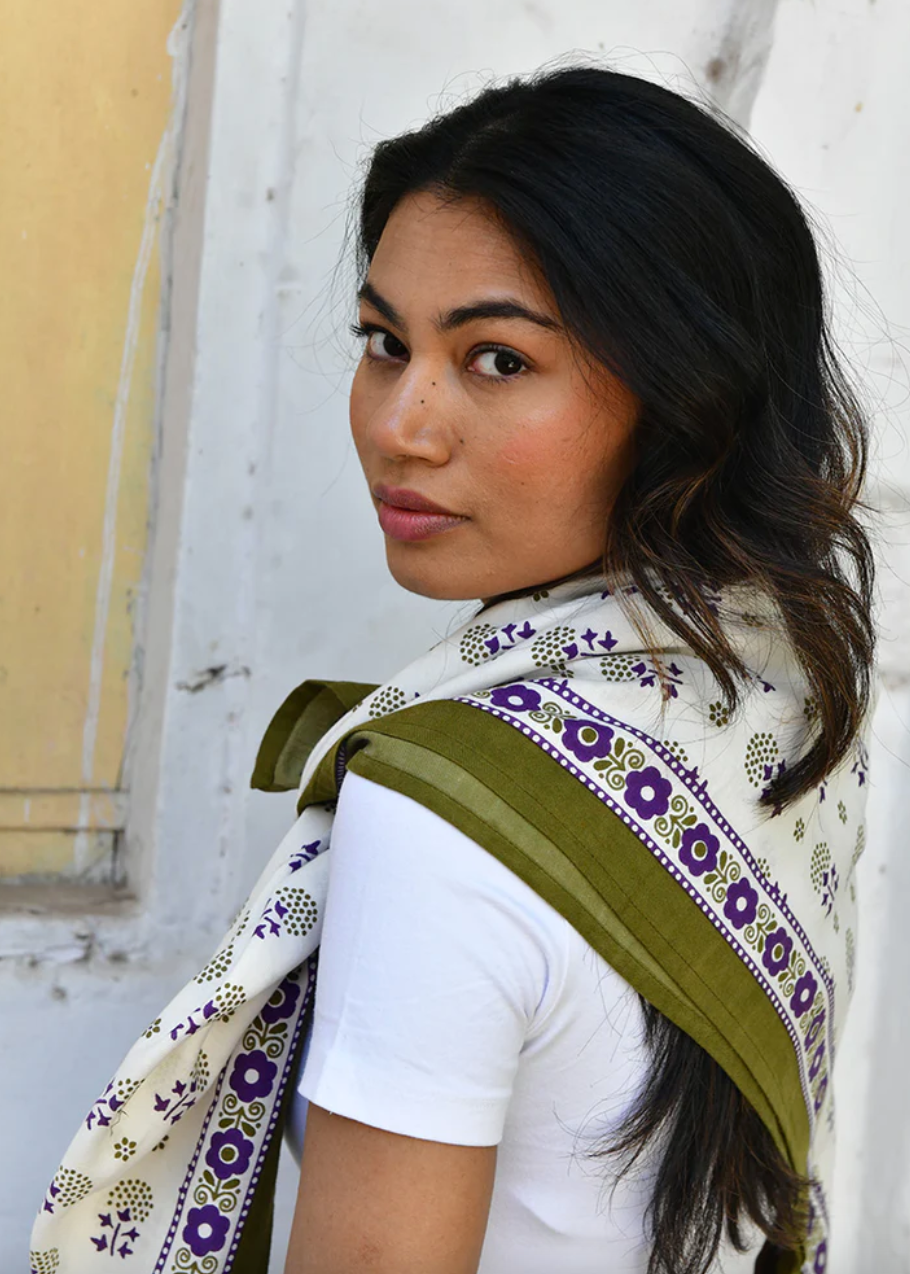 Foulard Anastase Ecru - Byzantine - Margothe