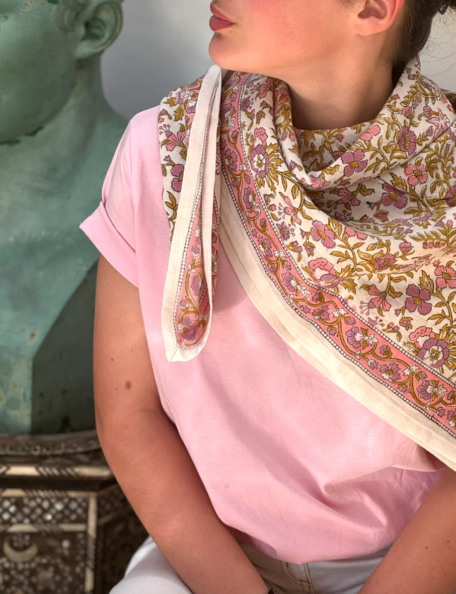 Foulard Calypso ecru - Byzantine - Margothe