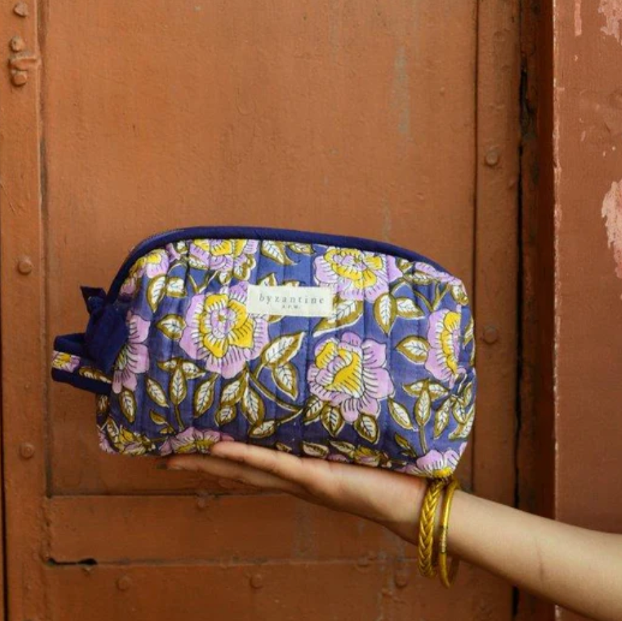 Petite trousse de toilette N°113 Bleu - Byzantine