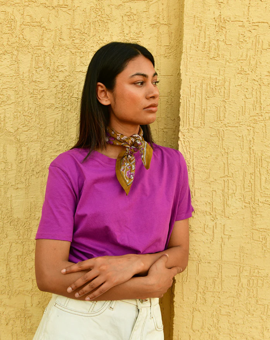 Petit foulard N°115 Caramel - Byzantine