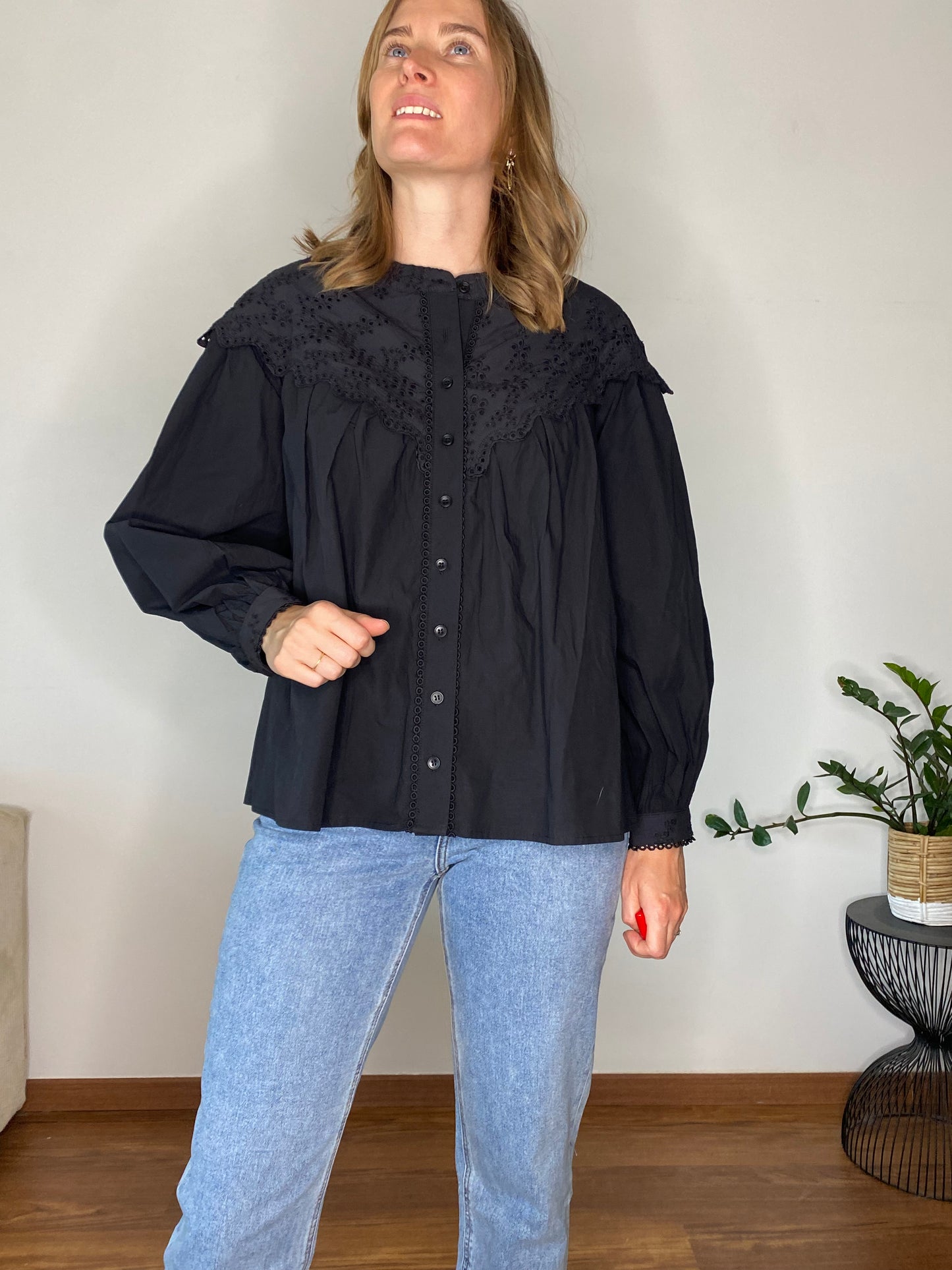 Blouse Albertine noire - Margothe