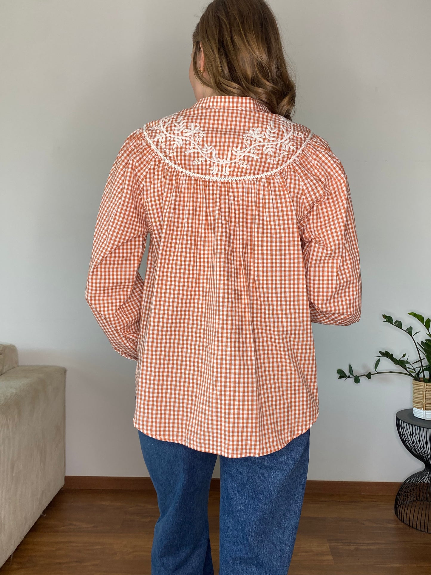 Blouse Lily vichy broderie