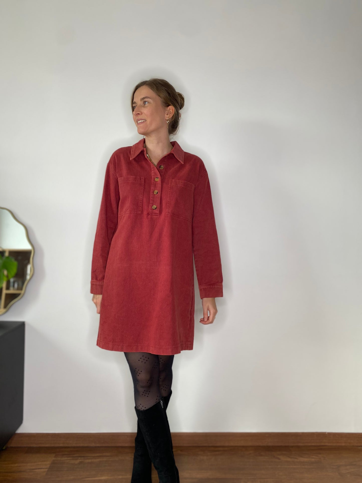 Robe Ella brique