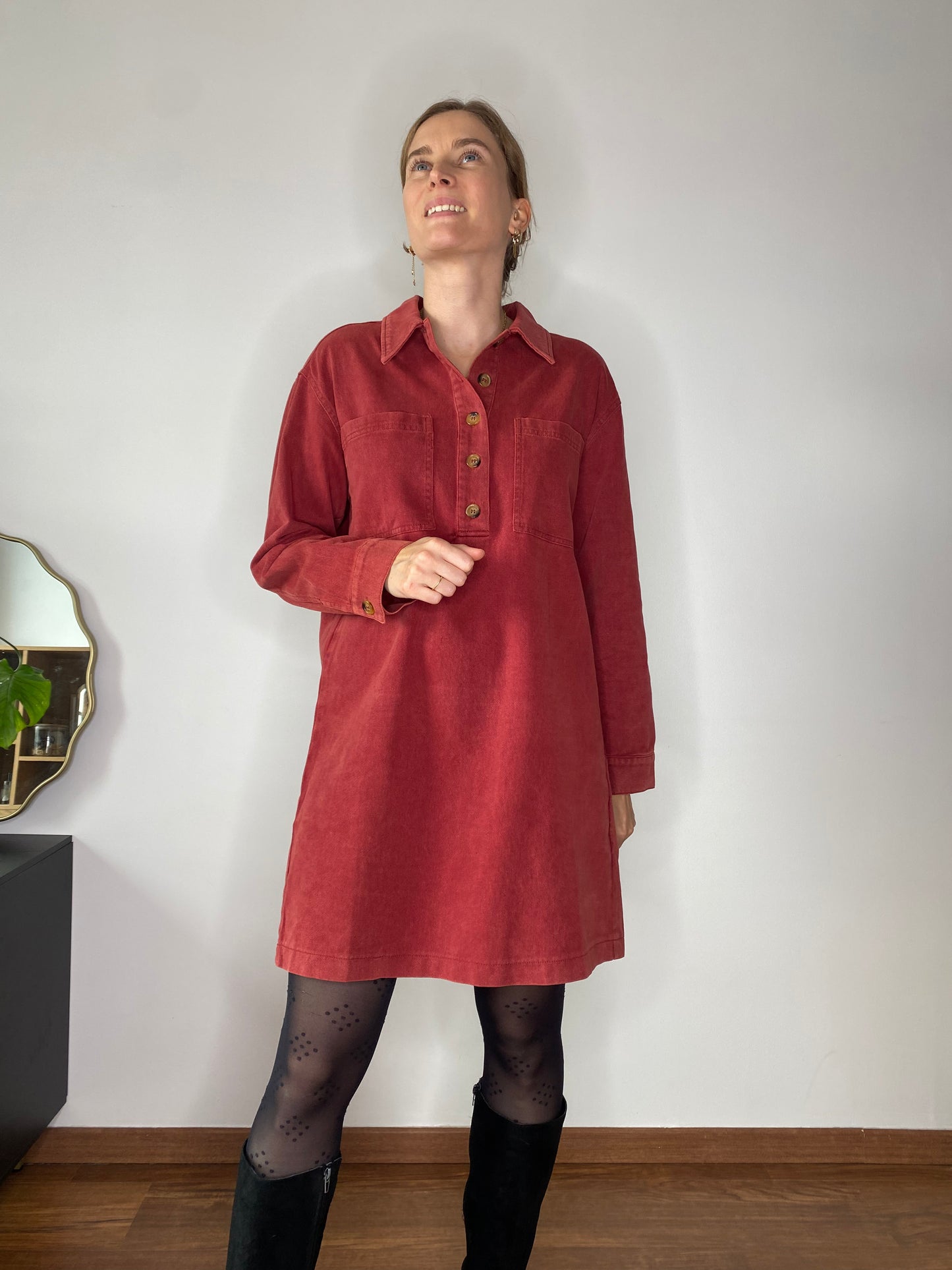 Robe Ella brique