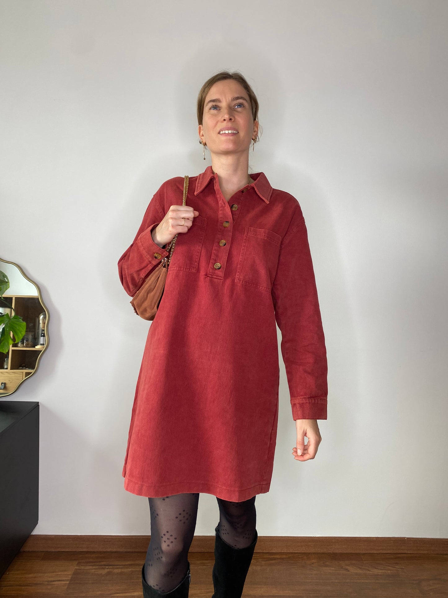 Robe Ella brique