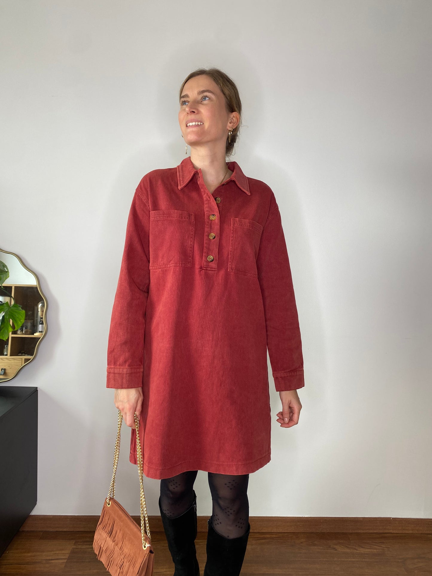 Robe Ella brique