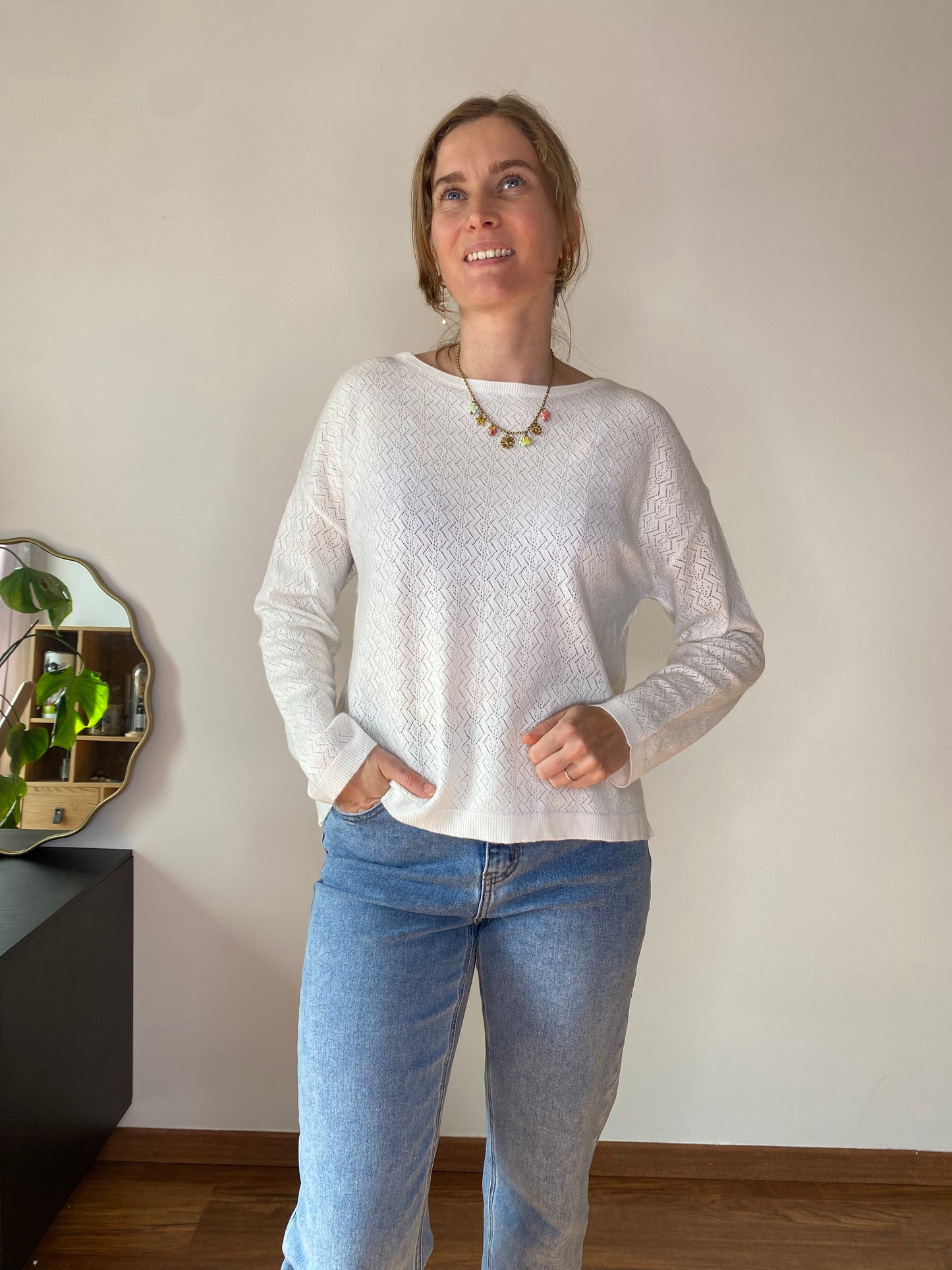 Pull Lorna blanc