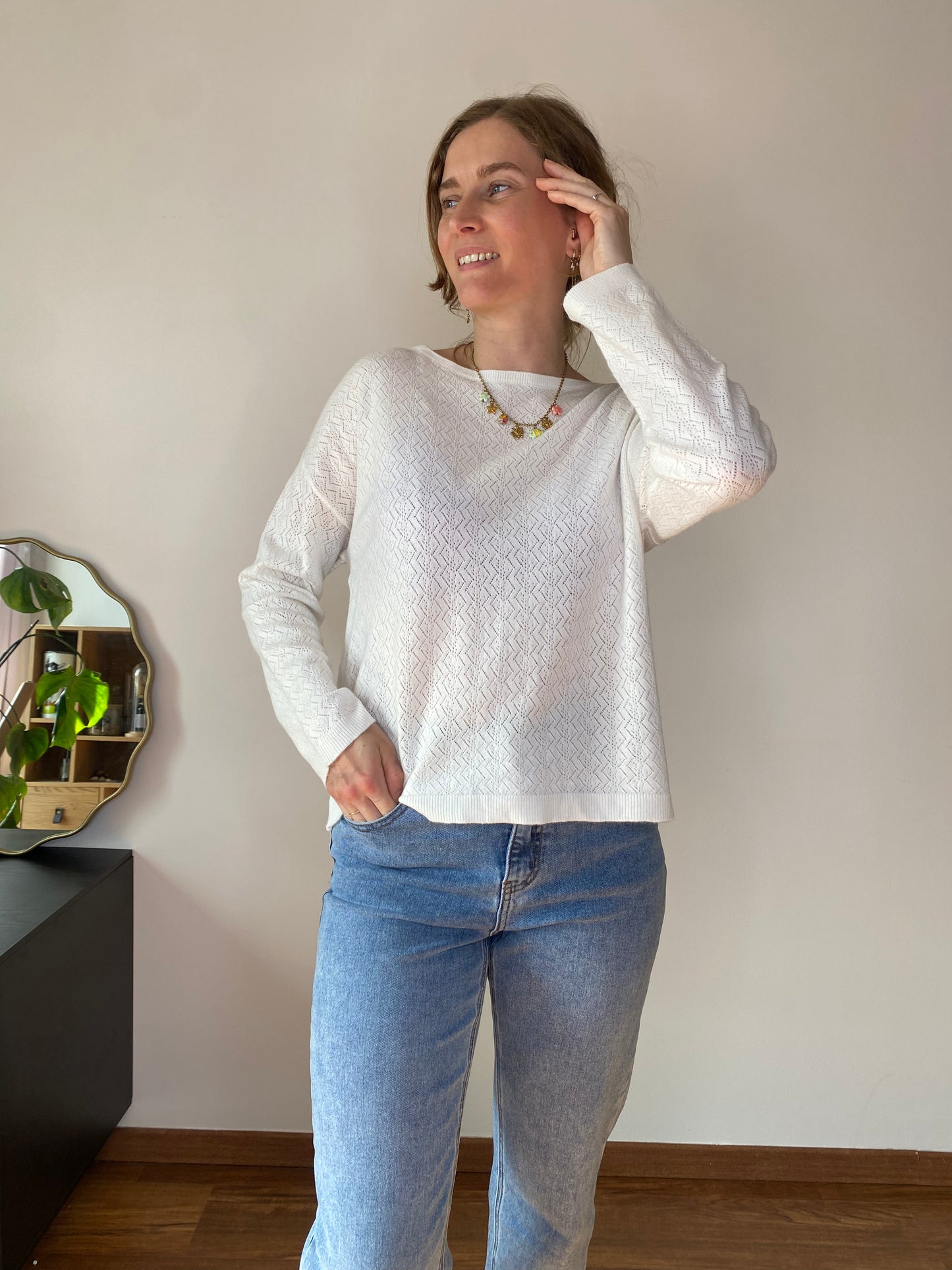 Pull Lorna blanc