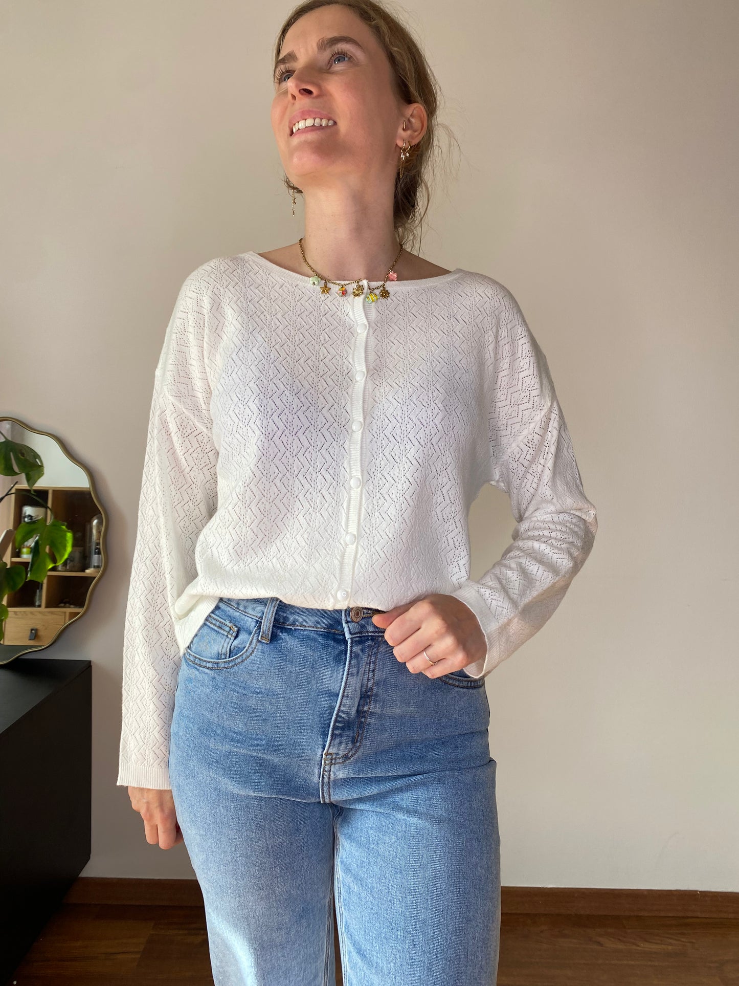 Pull Lorna blanc