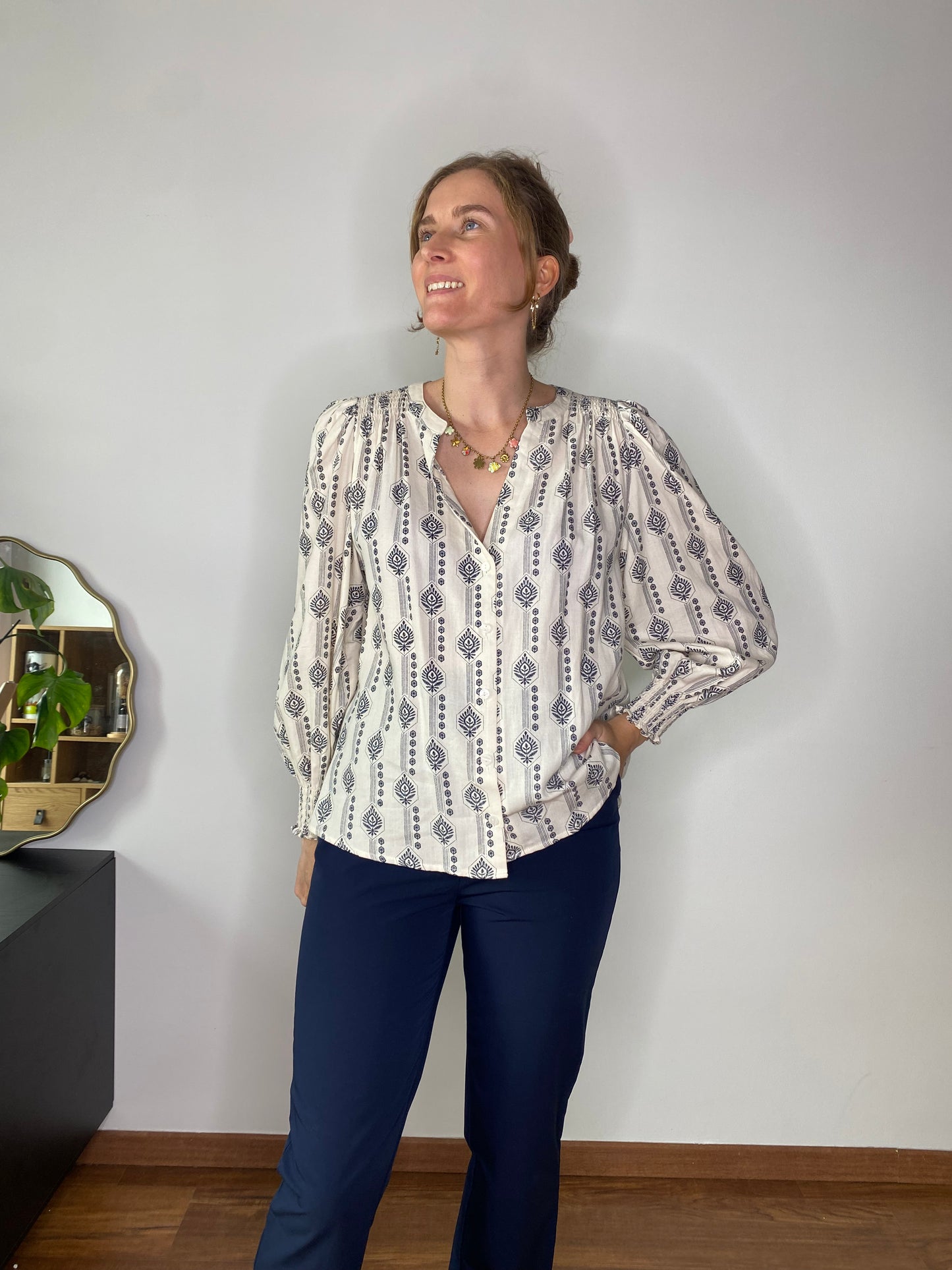 Blouse Emily bleu marine