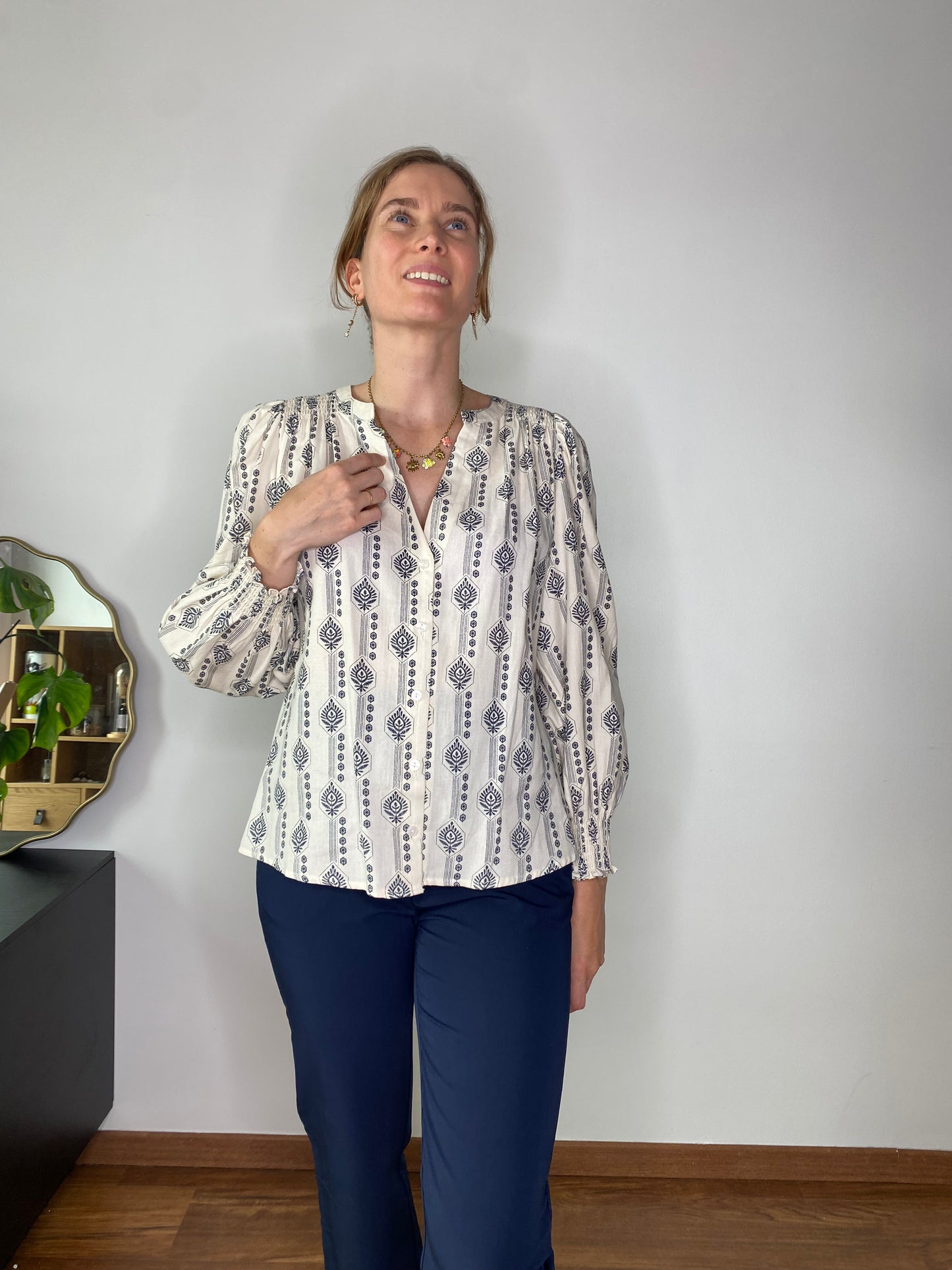Blouse Emily bleu marine