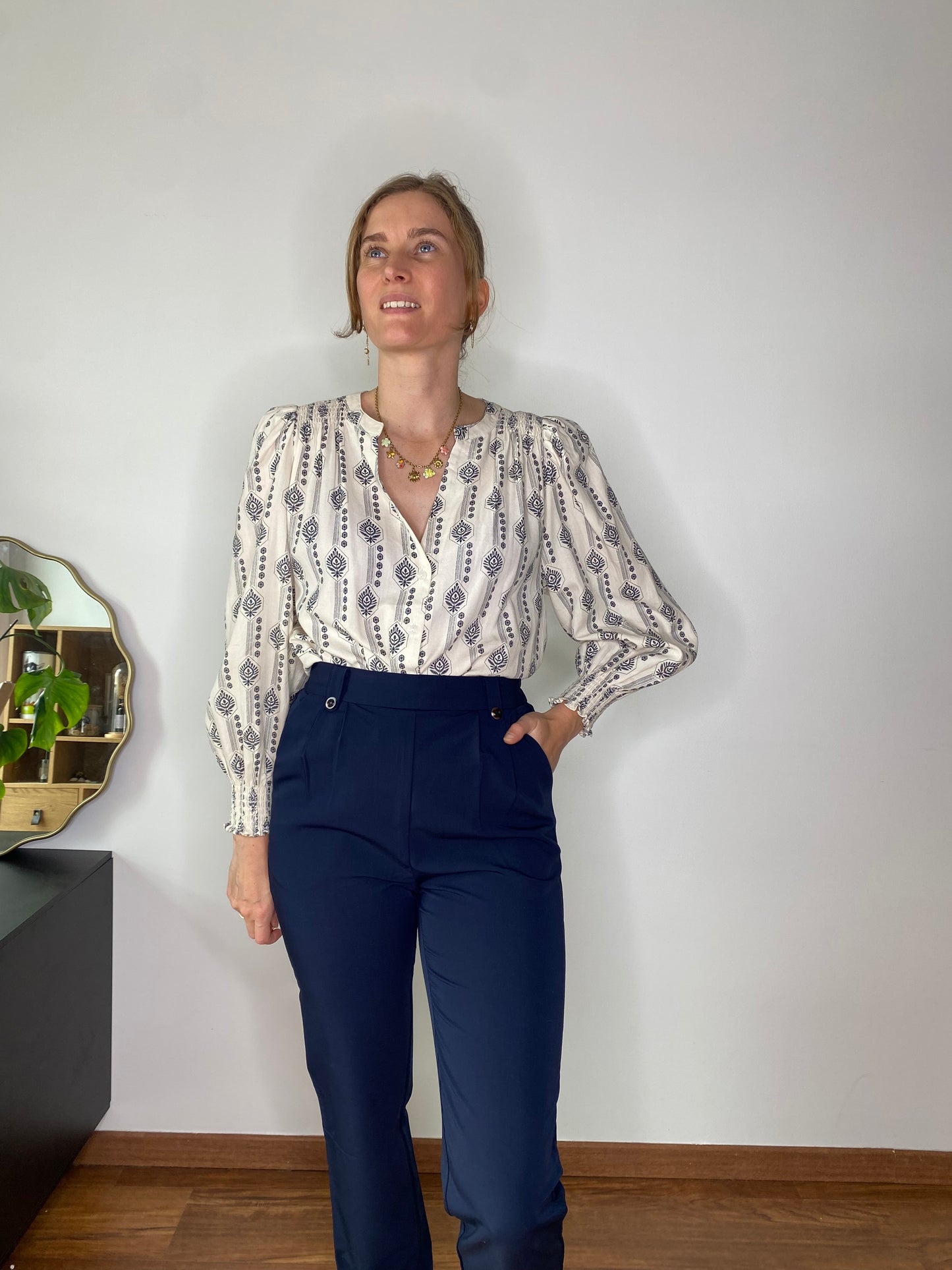 Blouse Emily bleu marine