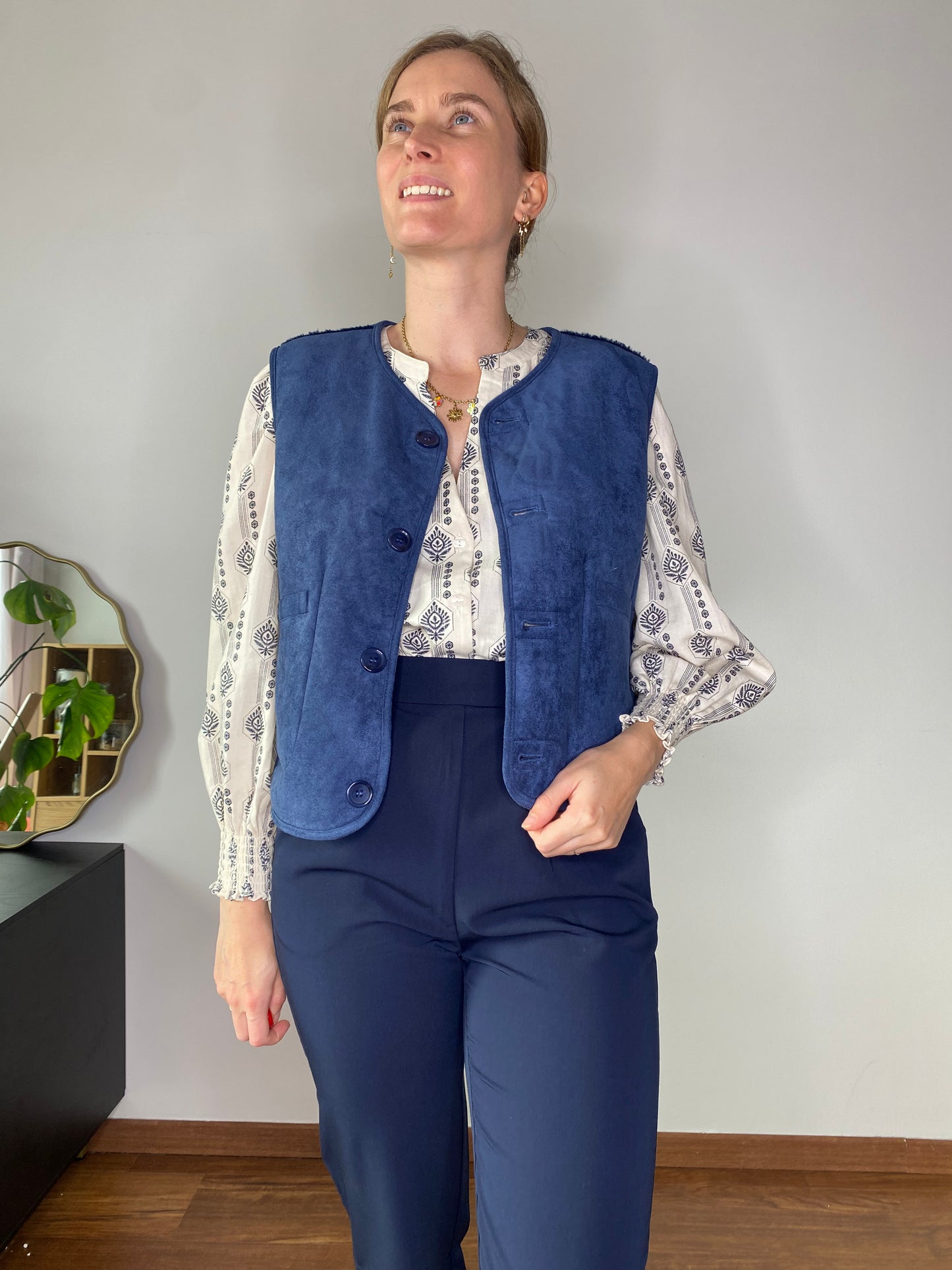 Veste Evie bleu marine réversible
