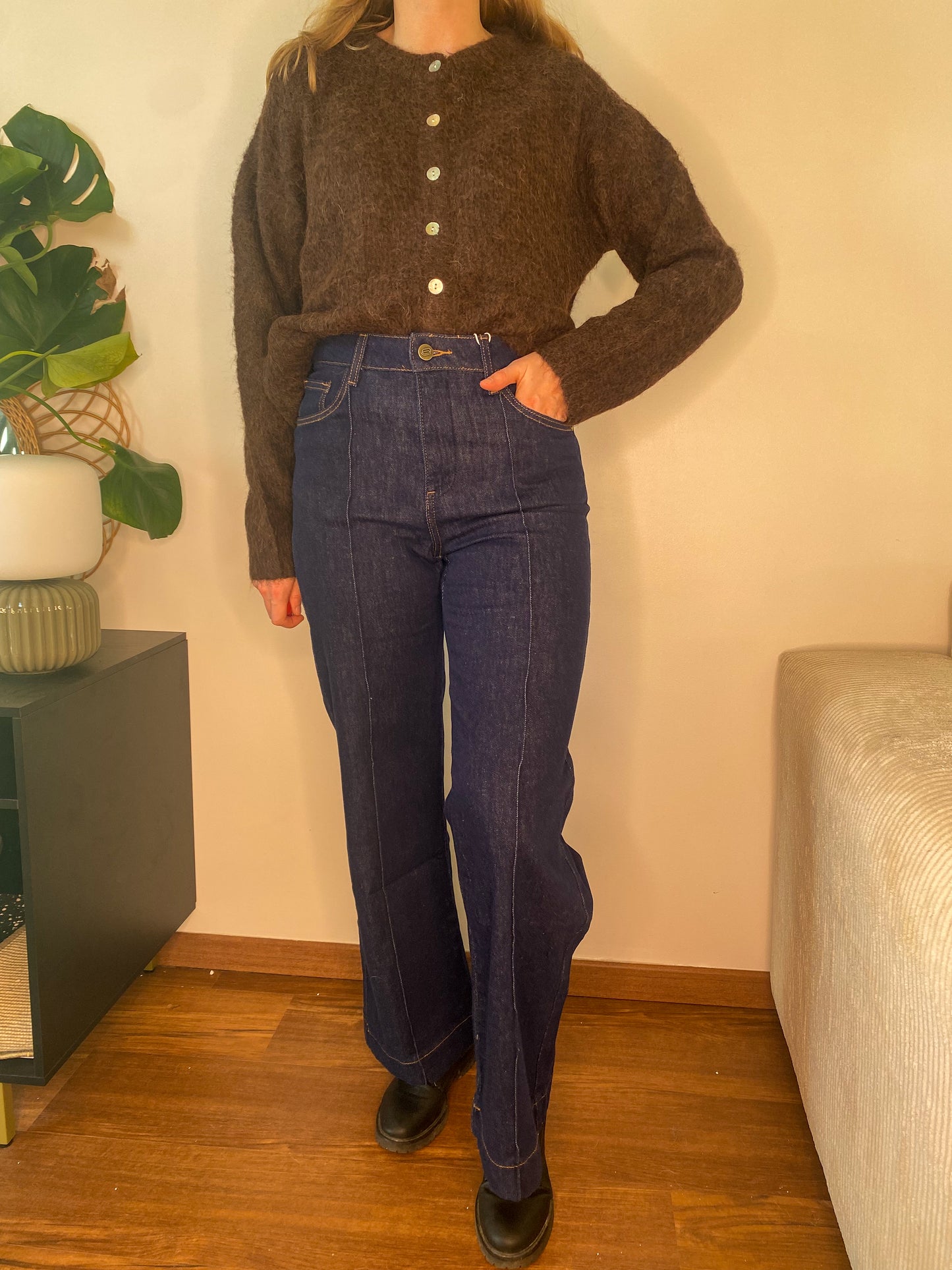 Jean Faustinette denim brut - Oraije