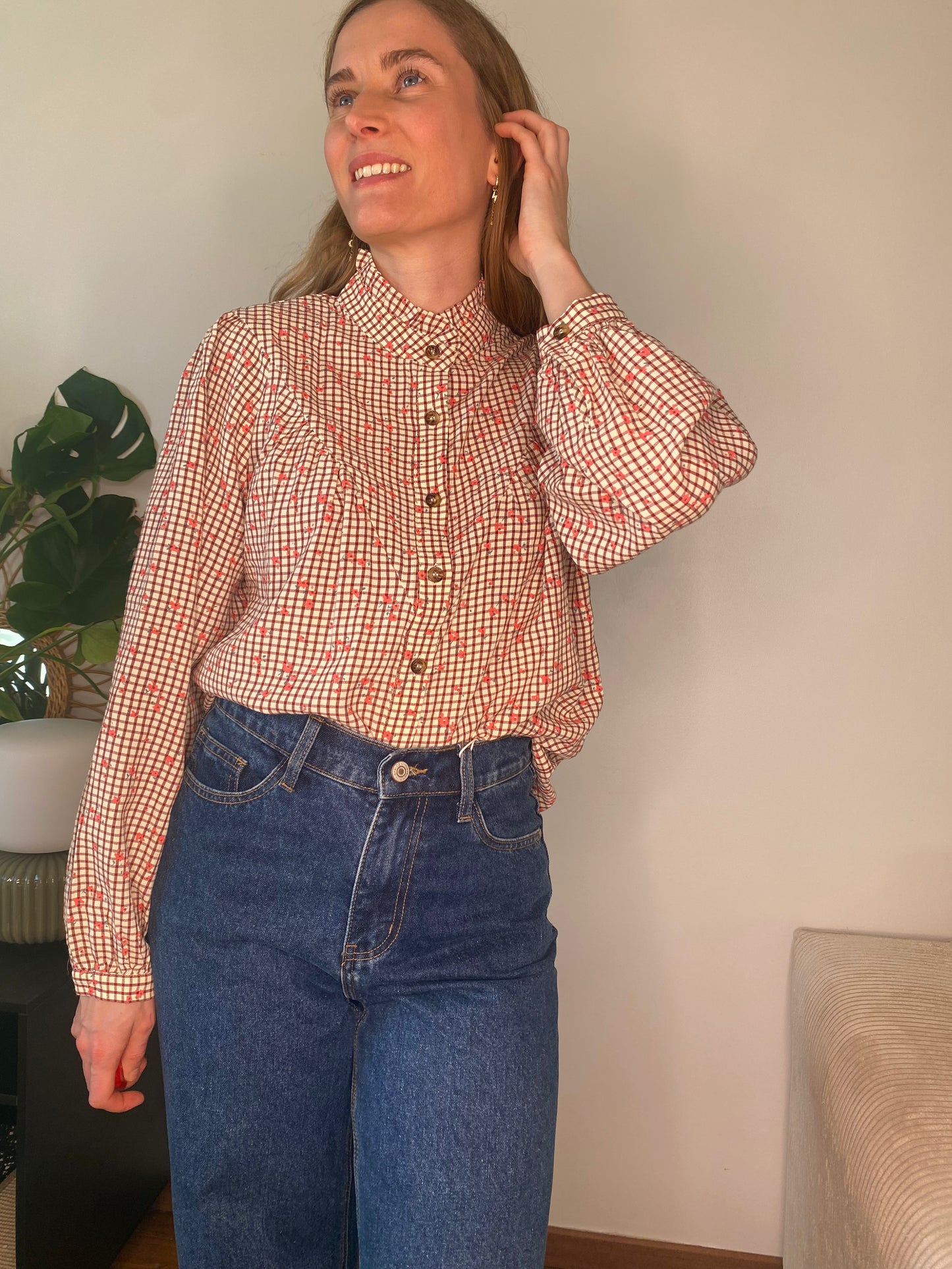 Blouse Therese bordeaux