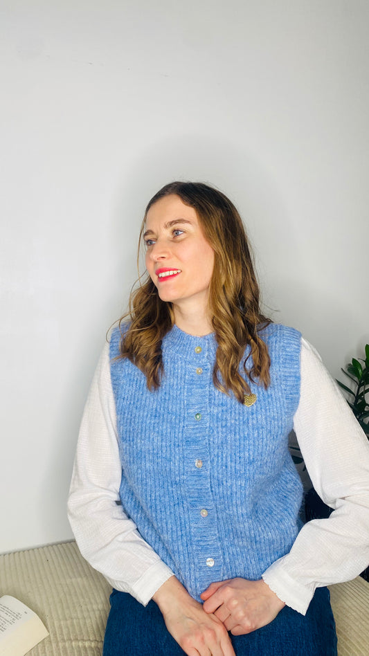 Gilet Orane bleu - Margothe