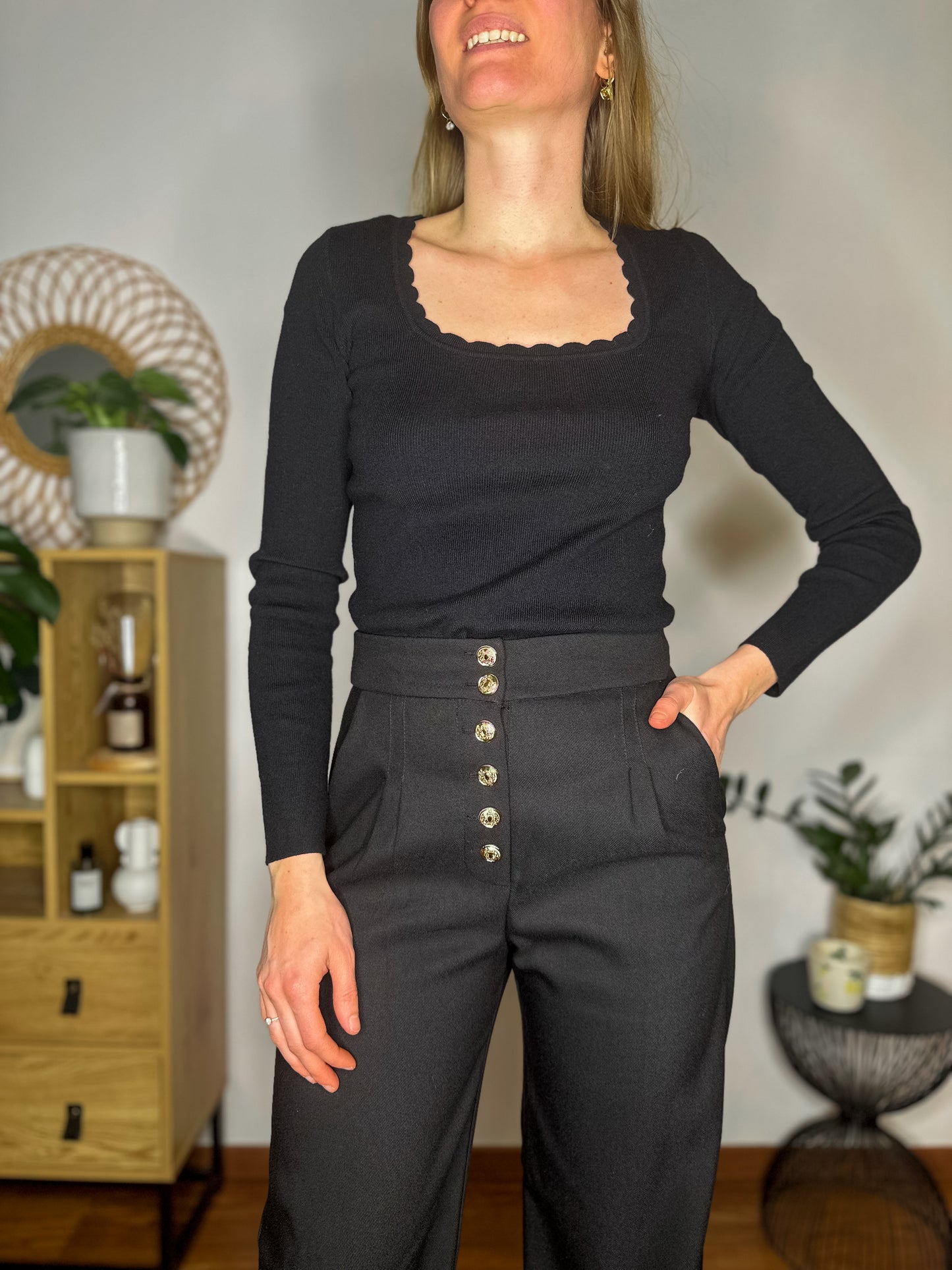 Pull Mirabelle noir - Margothe