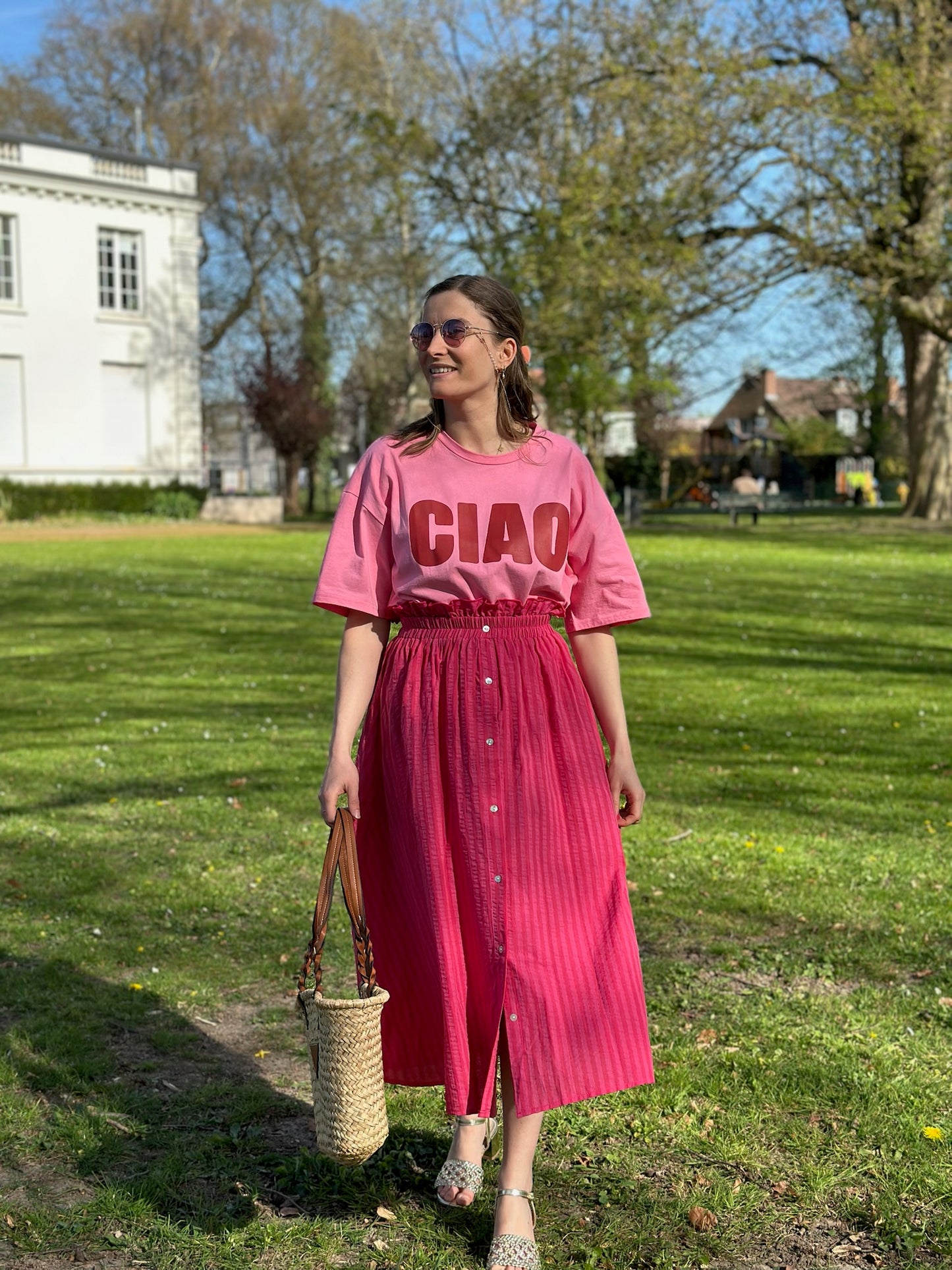 T-shirt CIAO rose