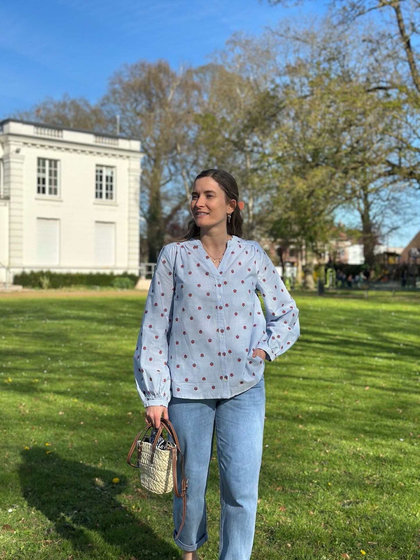 Blouse Anaelle bleu