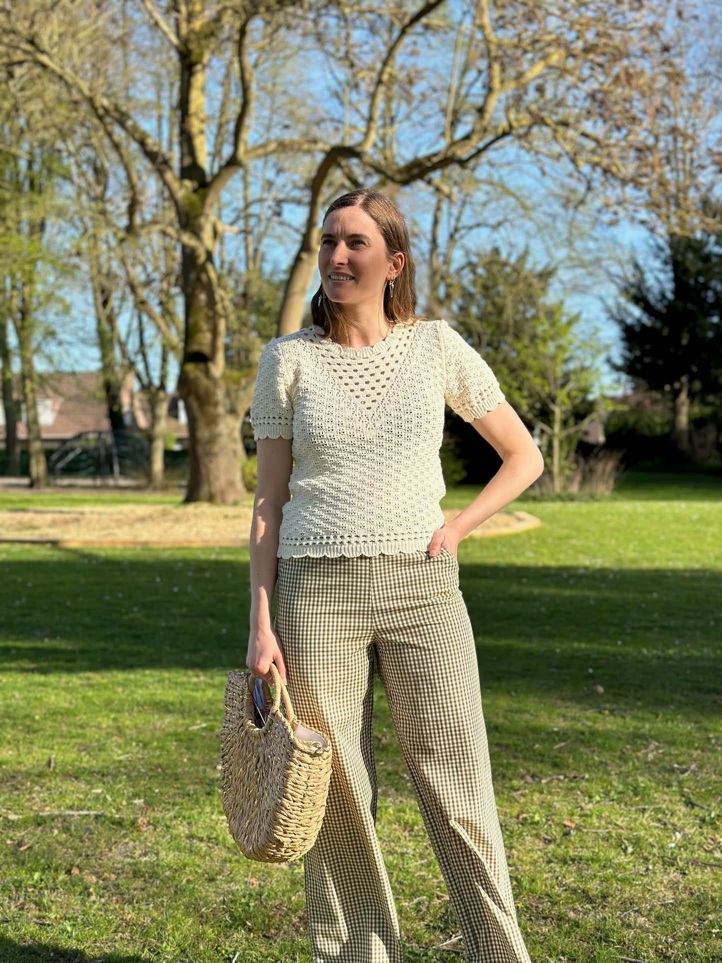 Top Margot écru