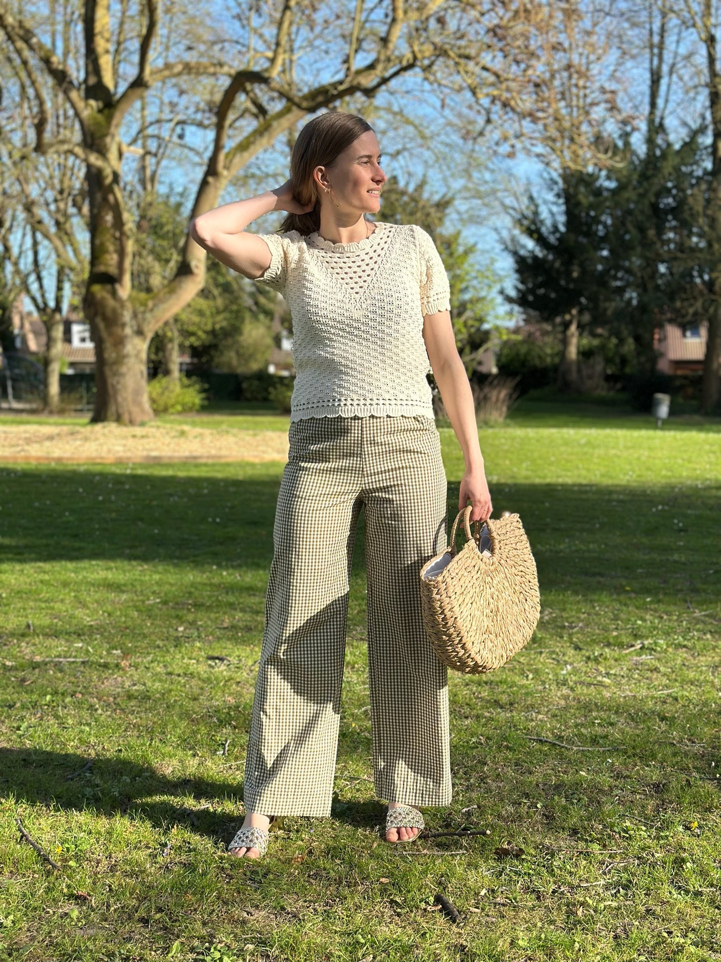 Top Margot écru