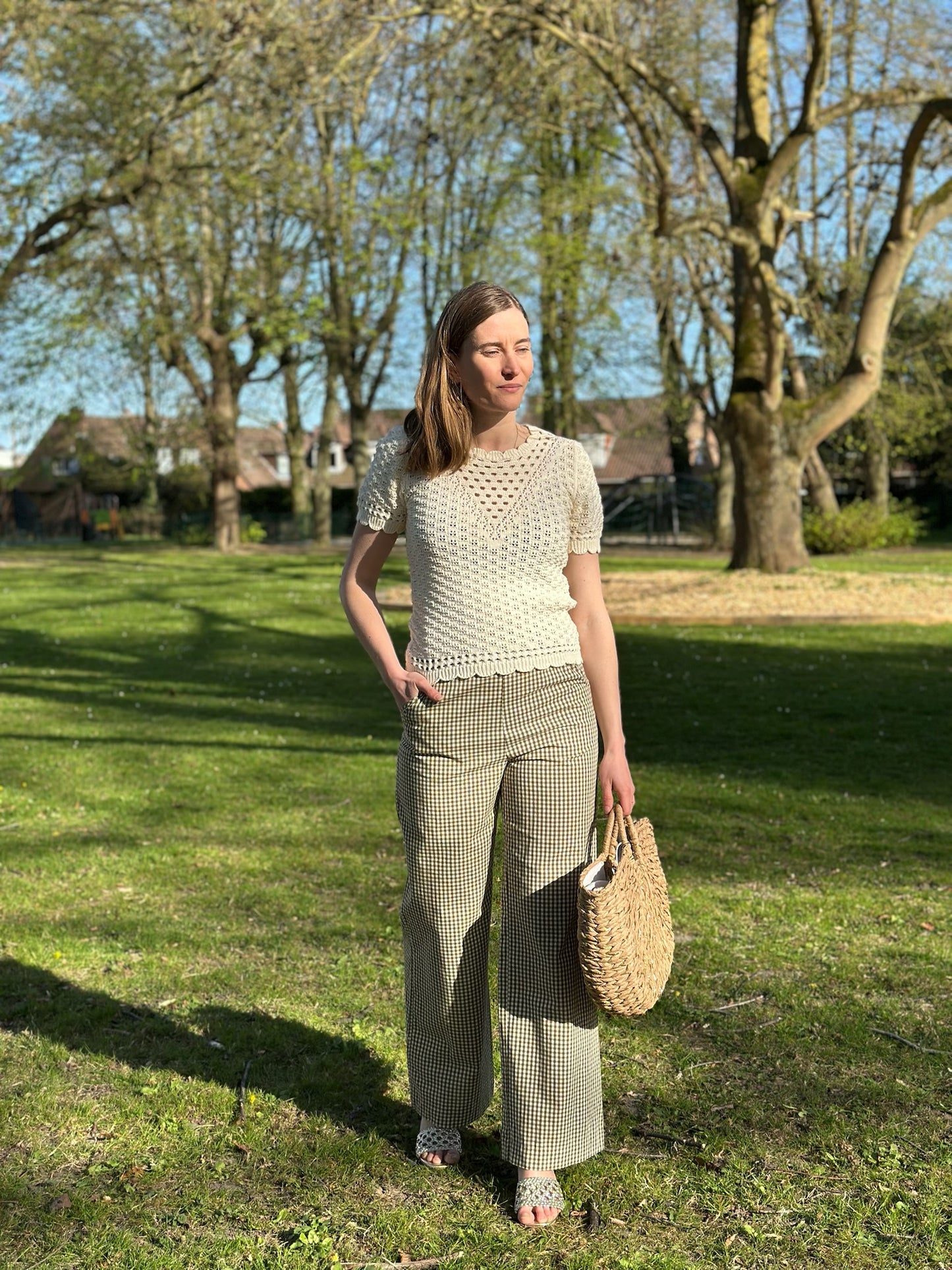 Top Margot écru