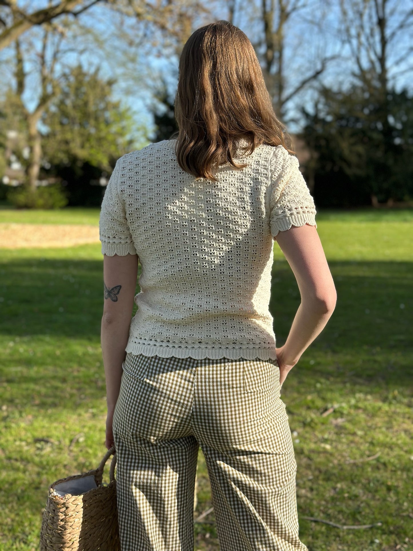 Top Margot écru