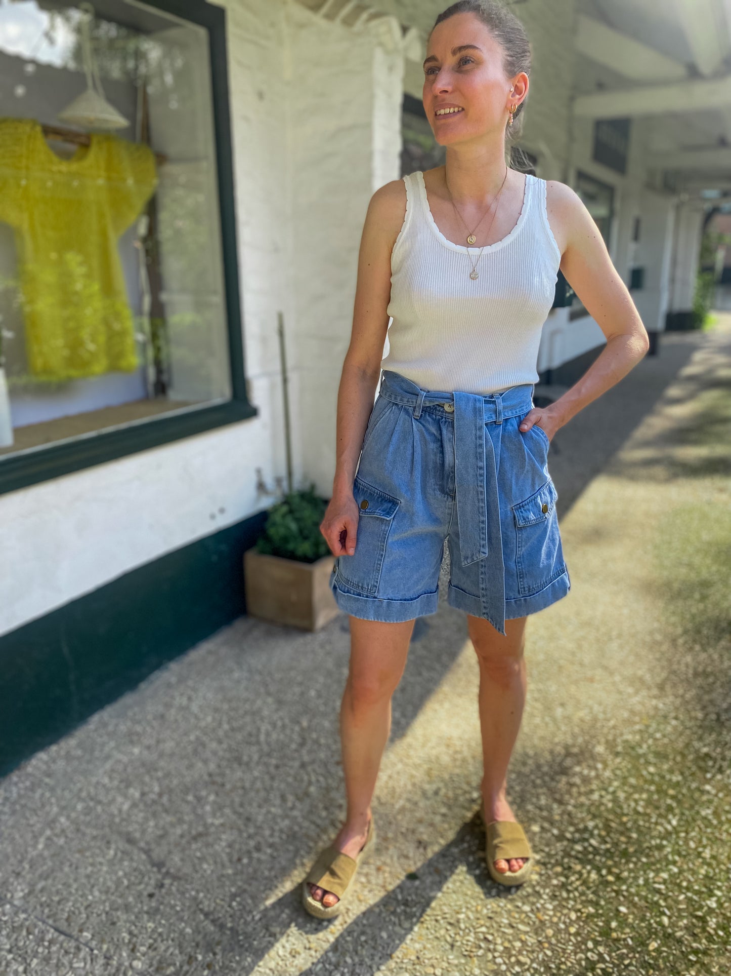 Short Daniela denim bleu - Margothe
