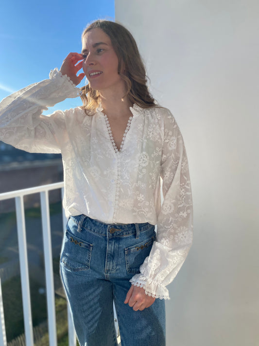 Chemise Julie blanche - Margothe
