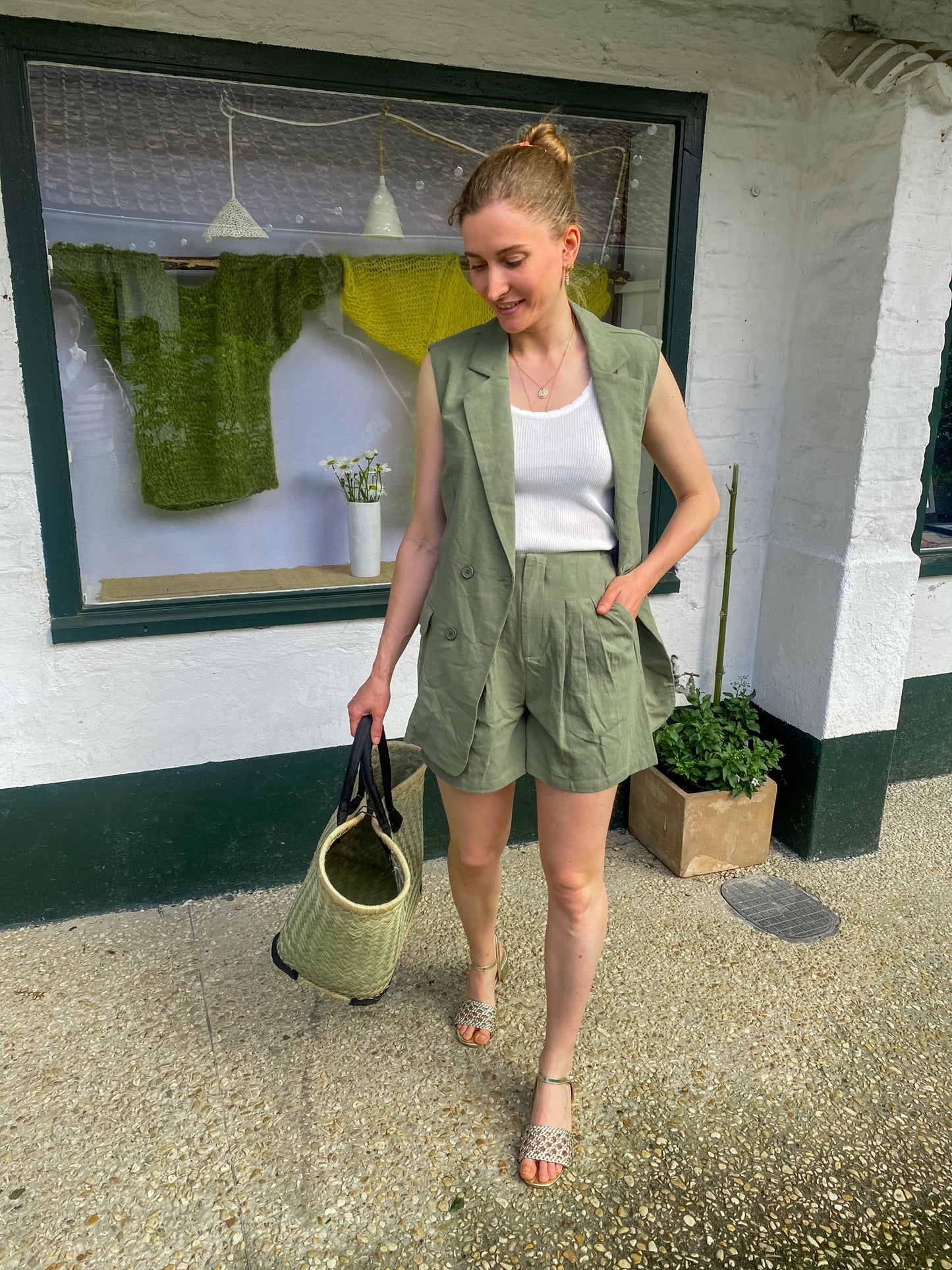 Short Carla kaki - Margothe