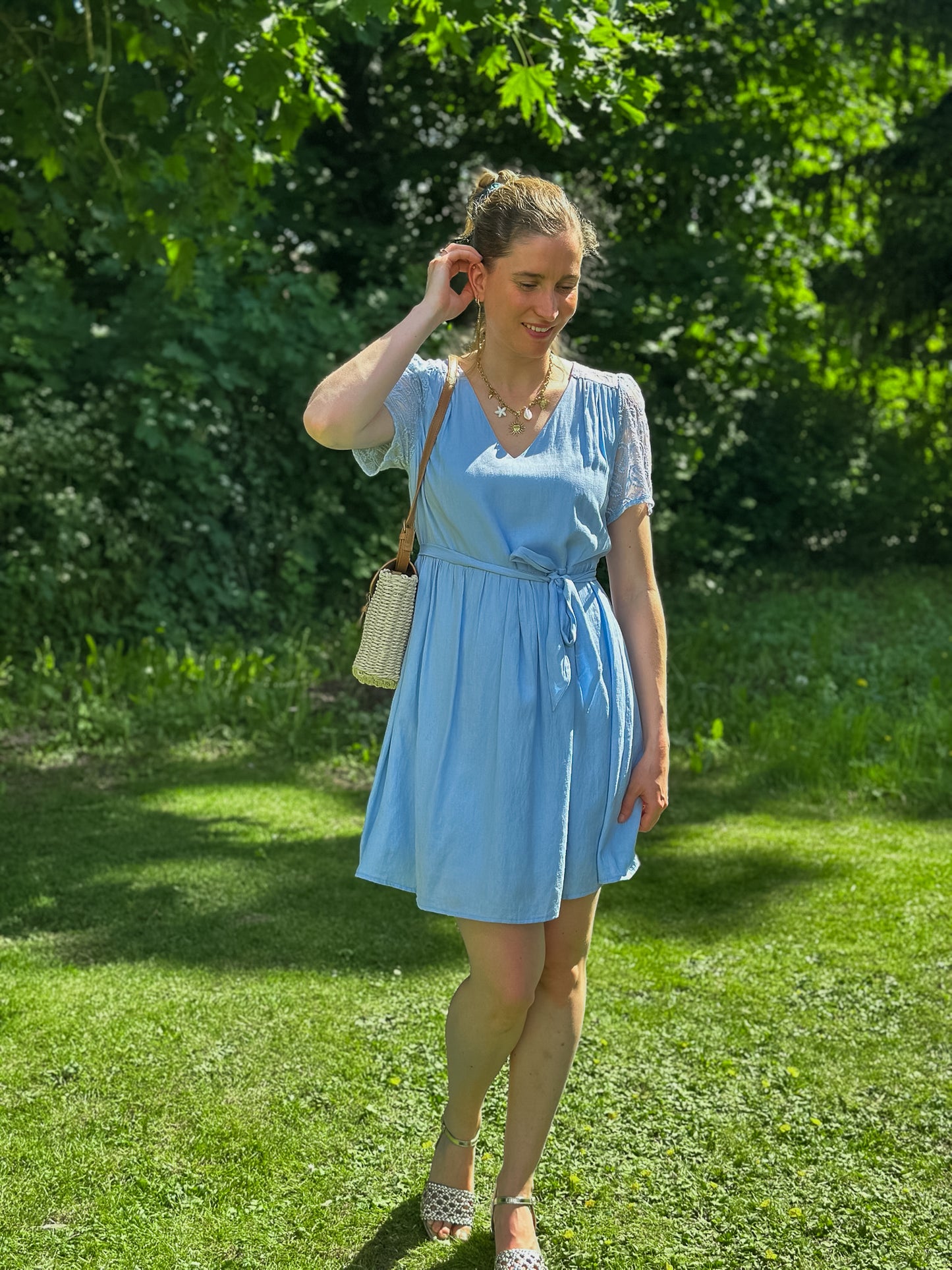 Robe Perla bleue ciel - Margothe