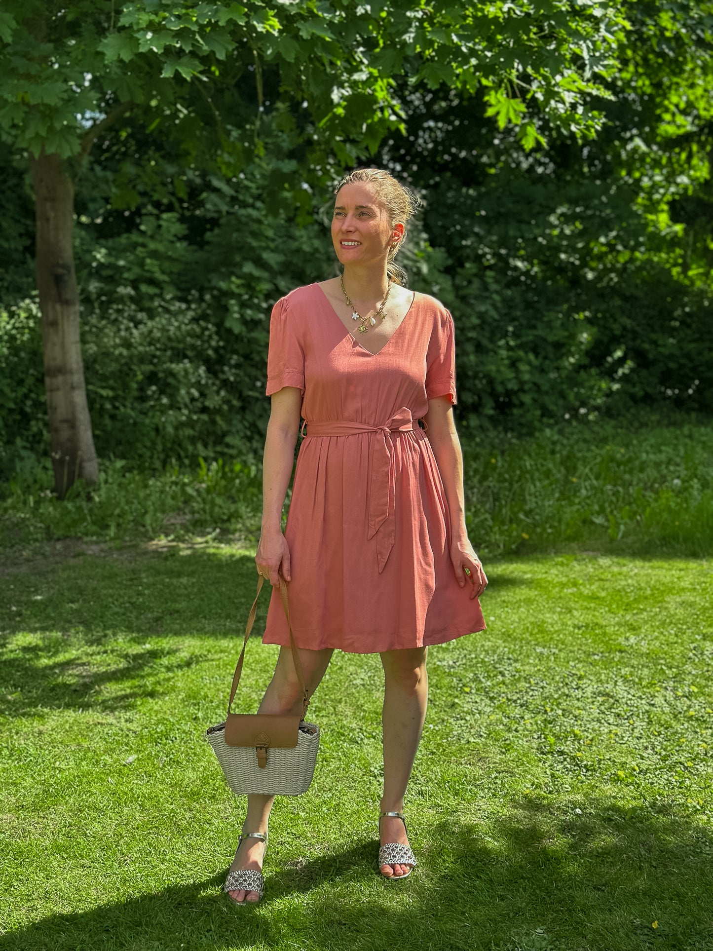 Robe Amalia terracotta - Margothe