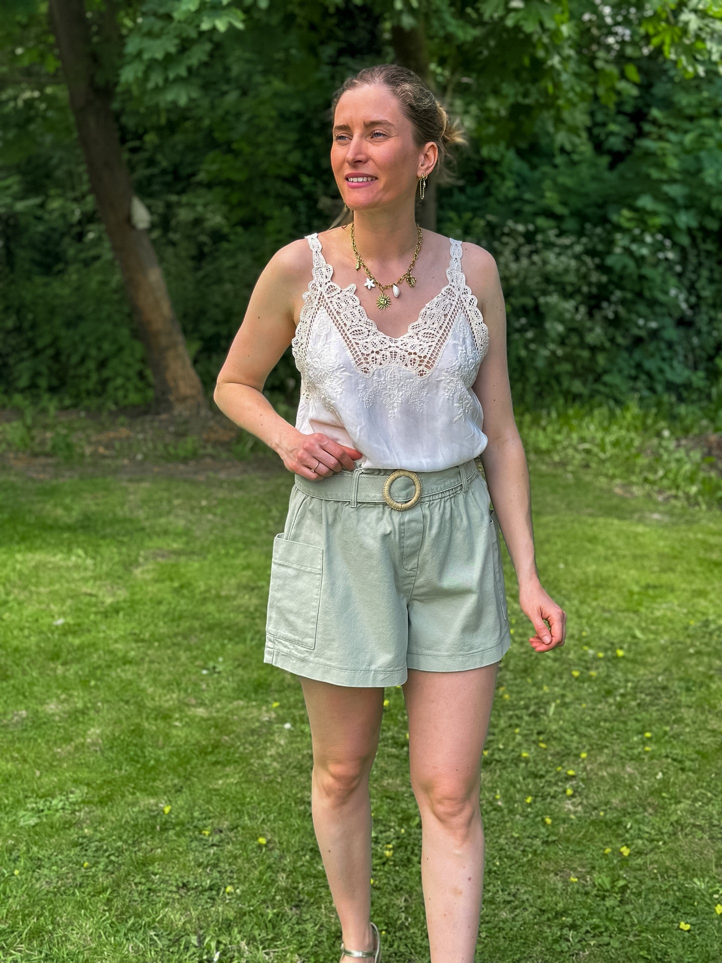 Short Soline vert sauge - Margothe