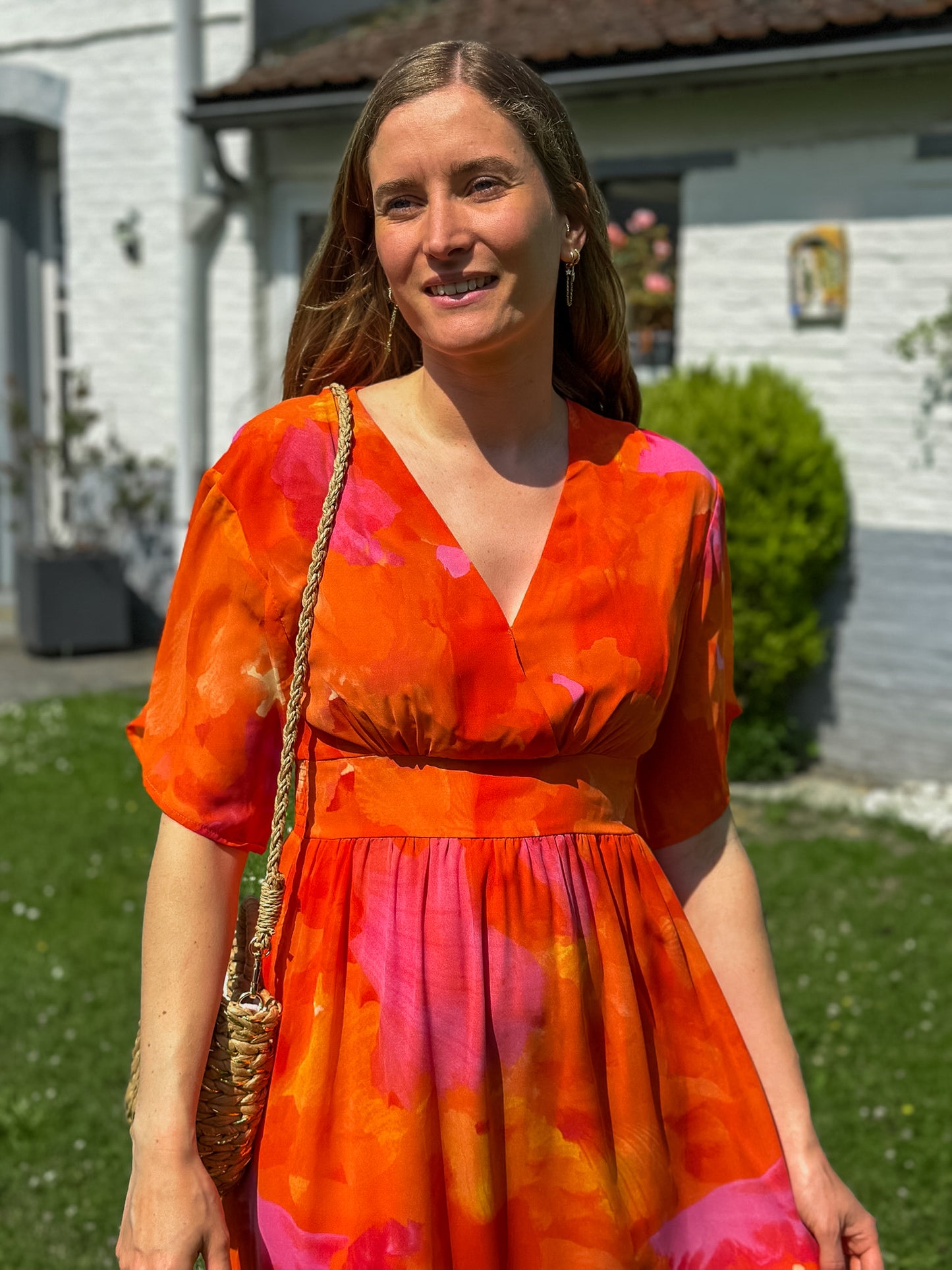 Robe longue Cléa orange