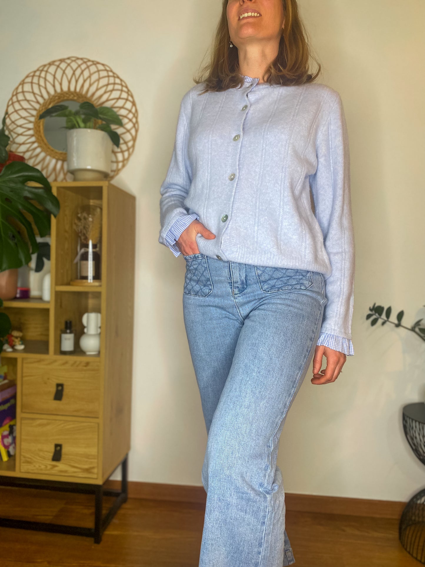 Jean Louise flare denim clair - Margothe