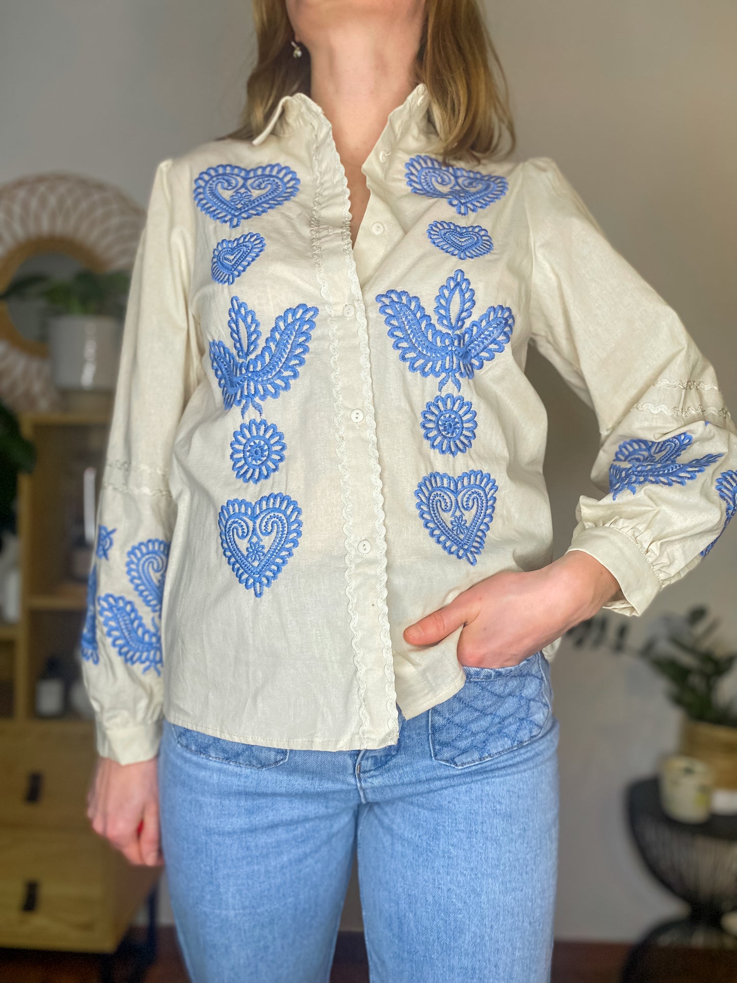 Chemise Mathilde beige - Margothe