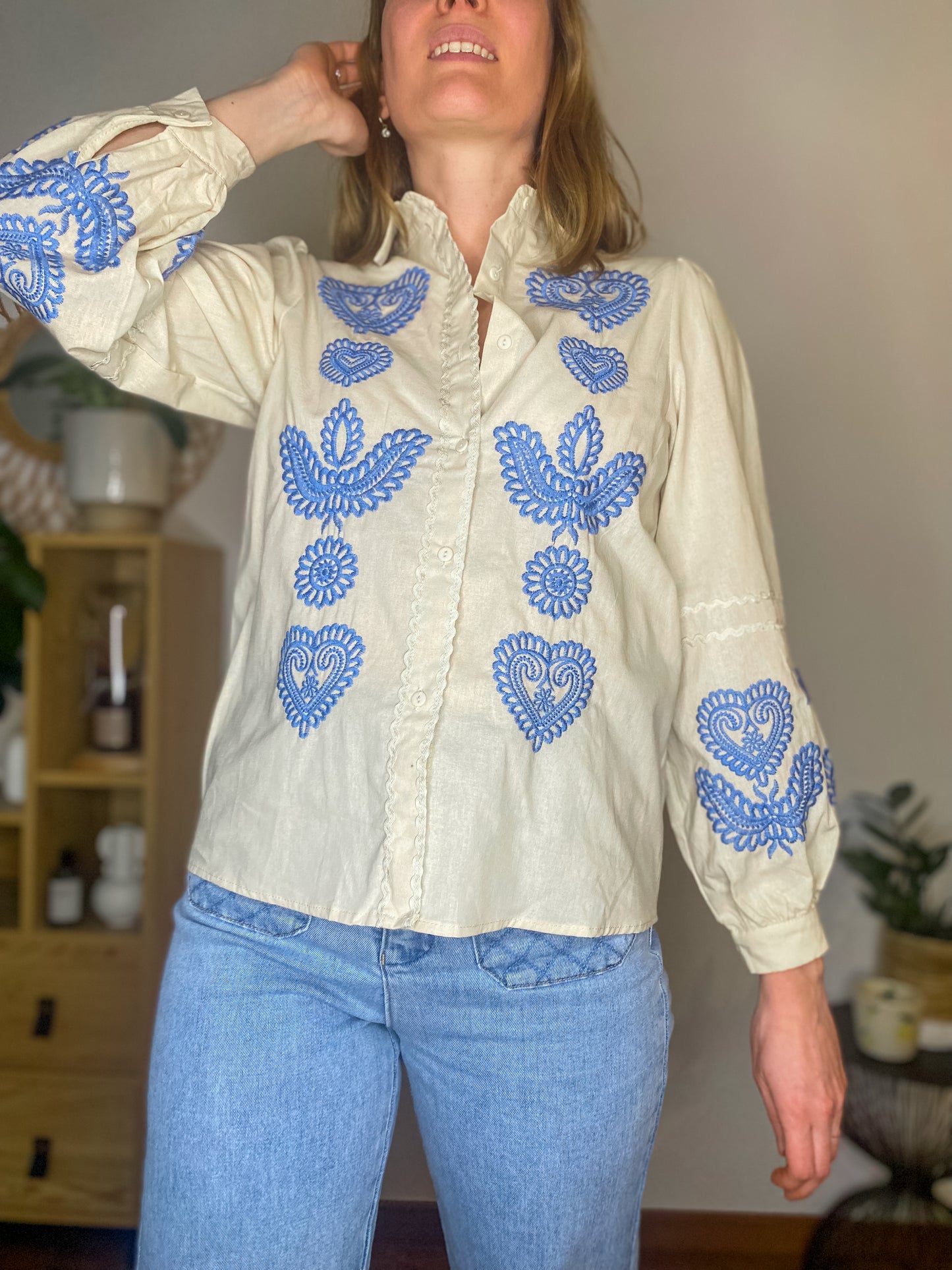 Chemise Mathilde beige - Margothe