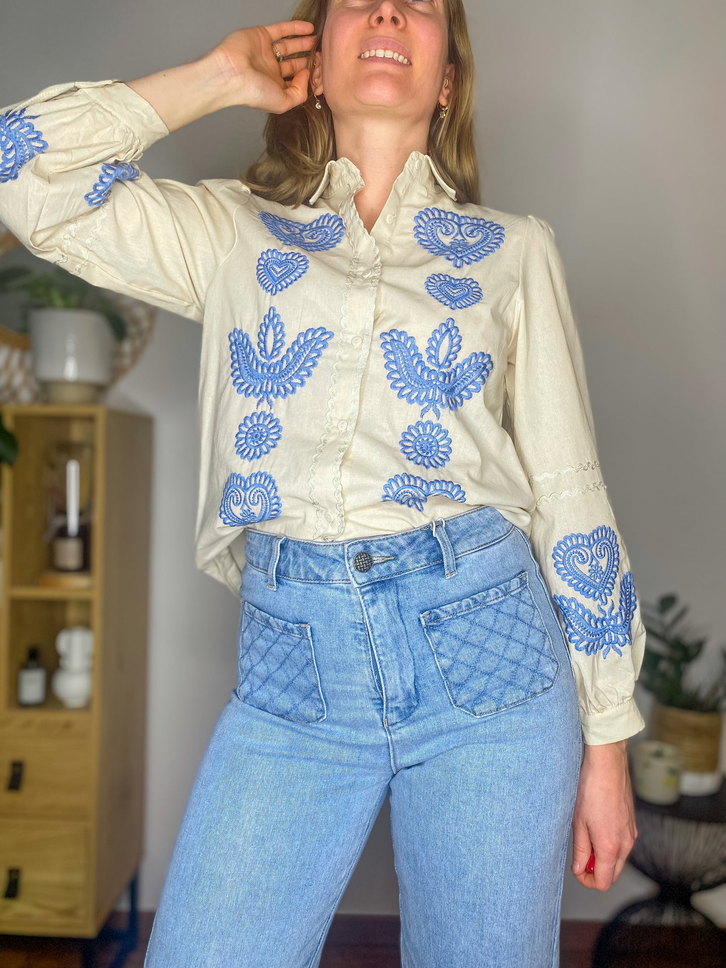 Chemise Mathilde beige - Margothe